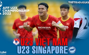 Soi kèo nhà cái U23 Việt Nam vs U23 Singapore. Nhận định, dự đoán bóng đá U23 Đông Nam Á (19h00, 19/2)