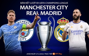 Soi kèo nhà cái Man City vs Real Madrid. Nhận định, dự đoán bóng đá Cúp C1 (2h00, 27/4)