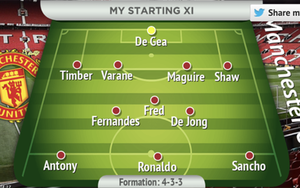 MU sẽ dùng đội hình nào nếu có cả Timber, De Jong và Antony?