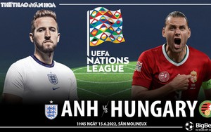 Soi kèo nhà cái Anh vs Hungary. Nhận định, dự đoán bóng đá Nations League (1h45, 15/6)