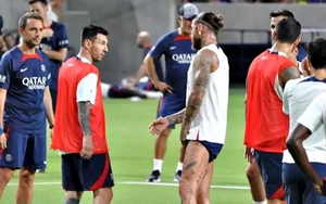 Messi nổi giận vì bị Ramos 'đốn giò' trên sân tập