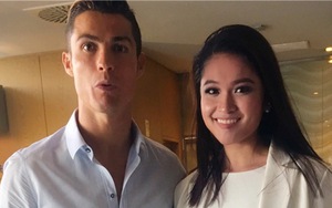 Sự thật sau bức ảnh Ronaldo chụp cùng Á hậu Thùy Dung