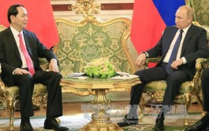 Chủ tịch nước Trần Đại Quang hội đàm với Tổng thống LB Nga Vladimir Putin