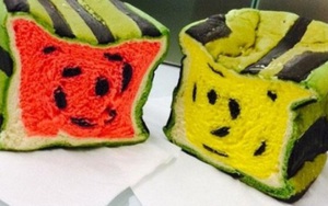 Dân mạng phát cuồng vì bánh Nhật Bản hình dưa hấu vuông