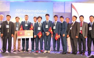 Việt Nam tạo nên kết quả cao nhất trong lịch sử 43 lần dự Olympic Toán quốc tế