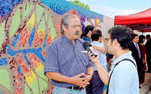 Khánh thành đoạn gốm của họa sĩ Chile trên 'Con đường gốm sứ'