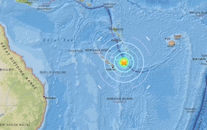 Vừa động đất mạnh ở Thái Bình Dương: Có sóng thần ở New Caledonia và Vanuatu