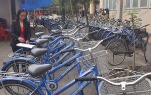 Thí điểm xe đạp công cộng ở trung tâm: Để không... xếp xó