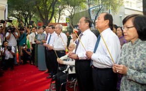 Khánh thành Đài Tưởng niệm 'Biệt động Thành đánh Đài Phát thanh Sài Gòn năm 1968'