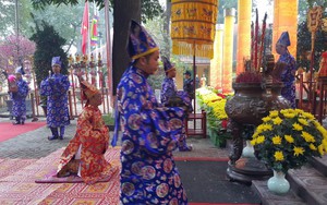 Dâng hương, tế lễ điện Kính Thiên khai Xuân Mậu Tuất tại Hoàng thành Thăng Long