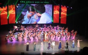 Đoàn nghệ thuật Hà Quốc và Triều Tiên cùng biểu diễn tại Bình Nhưỡng