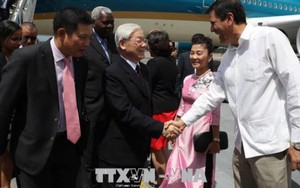 Tổng Bí thư Nguyễn Phú Trọng bắt đầu thăm cấp Nhà nước Cộng hòa Cuba