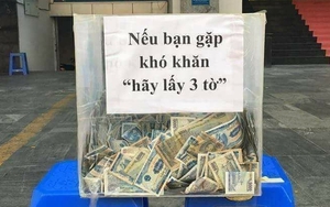 Thùng tiền từ thiện 'khó khăn lấy 3 tờ' bỗng dưng biến mất?