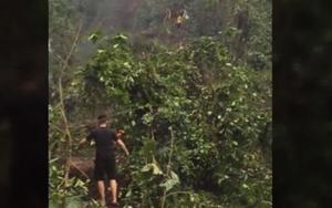 VIDEO Rơi máy bay quân sự ở Nghệ An