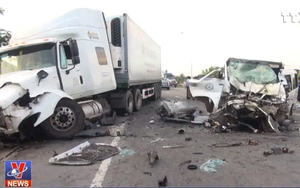 Hiện trường vụ tai nạn giao thông đặc biệt nghiêm trọng tại Quảng Nam