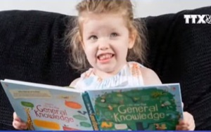 VIDEO: Bé gái 3 tuổi có chỉ số IQ cao hơn Albert Einstein