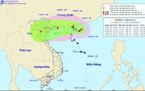 Đến 19 giờ ngày 16/8, tâm bão số 4 ở trên vùng biển các tỉnh từ Quảng Ninh đến Nam Định