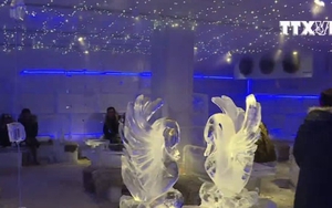 Quán cà phê băng tại Hà Nội lên báo quốc tế