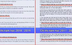 Chỉ thị năm học mới 3 năm liền na ná giống nhau?
