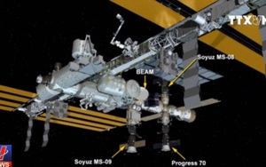 Trạm vũ trụ vá lỗ rò không khí nguy hiểm