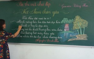 Chuyện bài thi chữ đẹp của giáo viên Trường Tiểu học Trưng Vương: Nét chữ - nét người