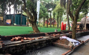 Chủ đầu tư tháo dỡ công trình vi phạm quy hoạch Khu Di tích lịch sử đặc biệt Đền Hùng, Phú Thọ