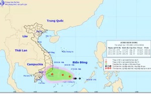 Áp thấp nhiệt đới giật cấp 9 trên Biển Đông, đêm nay không khí lạnh sẽ đổ bộ