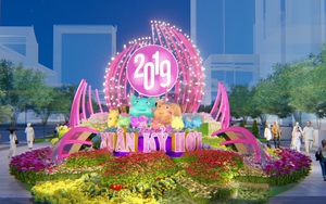 Đường hoa Nguyễn Huệ Tết Kỷ Hợi: 'Thành phố Hồ Chí Minh - Khát vọng vươn xa'