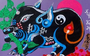 Tranh Lợn đón tết