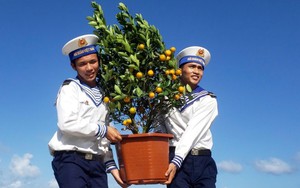 Hình ảnh vui Xuân đón Tết tại thị trấn Trường Sa