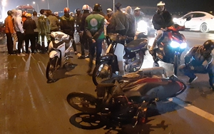 Đâm vào thành cầu Vĩnh Tuy, nam thanh niên tử vong trong đêm