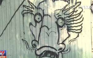 Nhếch nhác tranh vẽ sơn Graffiti tại Đà Nẵng