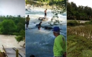 Sập cầu tại Indonesia làm 9 người chết đuối