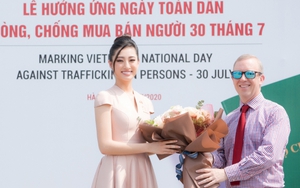 Hoa hậu Lương Thuỳ Linh hưởng ứng 'Ngày toàn dân phòng chống mua bán người'