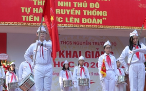 Hà Nội: Hơn 2000 GV, HS Trường THCS Nguyễn Trường Tộ khai giảng năm học mới
