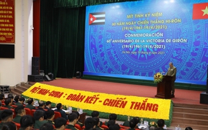 Mít tinh kỷ niệm 60 năm Ngày chiến thắng Hi-rôn của Cuba