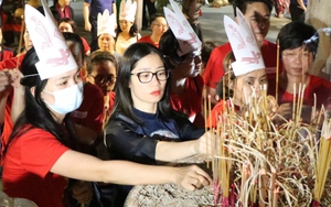 Mâm cơm trong ngày giỗ Tổ Hùng Vương