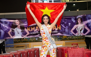 Hoa hậu Khánh Vân đã đến Mỹ tham gia Miss Universe