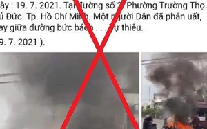 TP HCM phản hồi thông tin sai sự thật về việc người dân bức xúc tự thiêu