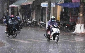 Miền Bắc chiều tối mưa dông, vùng núi Bắc Bộ mưa to đề phòng lũ quét