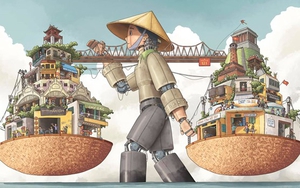 Xem 'Hà Nội rong', giải Nhất cuộc thi vẽ Hà Nội của UNESCO