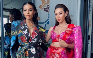 Thùy Tiên 'đọ sắc' đại diện Thái Lan tại vòng phỏng vấn Miss Grand International 2021