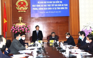 Bộ Giáo dục kiểm tra công tác bảo đảm an toàn cho học sinh khi trở lại trường học tại Hưng Yên