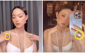 Minh Hằng khoe cận cảnh nhẫn cầu hôn của bạn trai đại gia