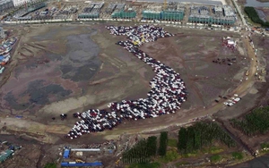 Thiết lập kỷ lục xếp ô tô hình bản đồ Tổ quốc