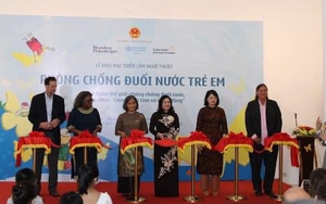 Triển lãm nghệ thuật về phòng chống đuối nước trẻ em