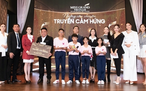 Thí sinh Miss Grand Vietnam đến với lớp học tình thương Ngọc Việt