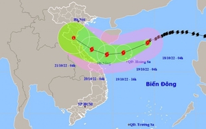 Bão số 6 đang tiến gần về quần đảo Hoàng Sa