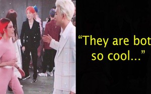 Tan chảy trước cái bắt tay siêu 'tình' của RM và Halsey