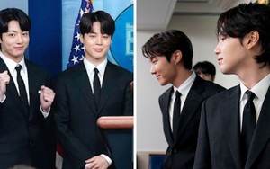 BTS khoe độ điển trai và phong thái 'đỉnh của đỉnh' ở họp báo tại Nhà Trắng